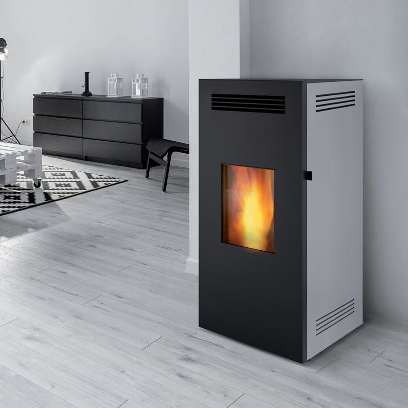 Kaminöfen a Pellet Warmluftventilation luftdicht RAFALE ED 14kW 9kW 12kW